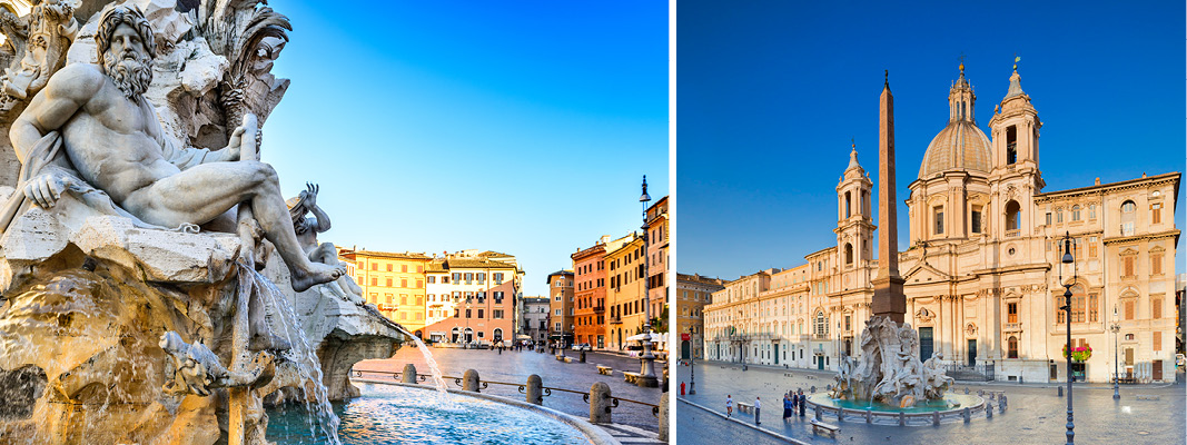 Piazza Navona i Rom, Italien